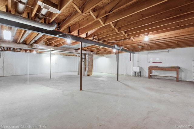 3 Cornell Ct Unit 27, Dearborn, MI 48124 - unfinished basement with a sink