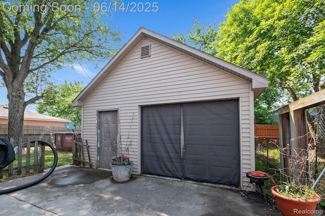 37649 Castle Dr, Romulus, MI 48174 - detached garage featuring driveway