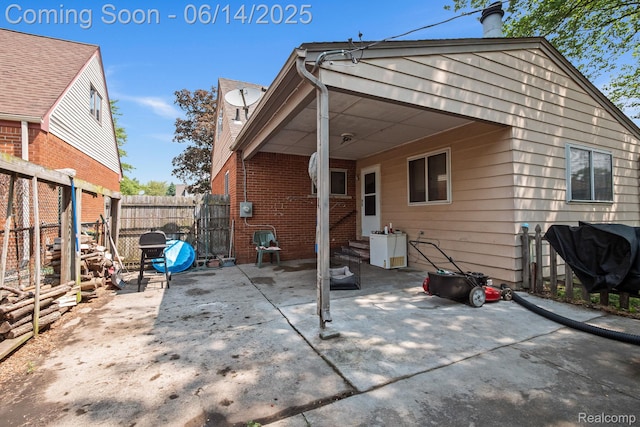 37649 Castle Dr, Romulus, MI 48174 - rear view of house featuring entry steps