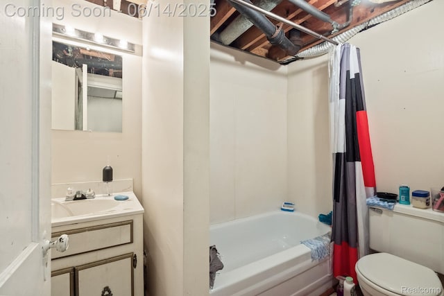 37649 Castle Dr, Romulus, MI 48174 - full bathroom featuring vanity and shower / bath combination with curtain