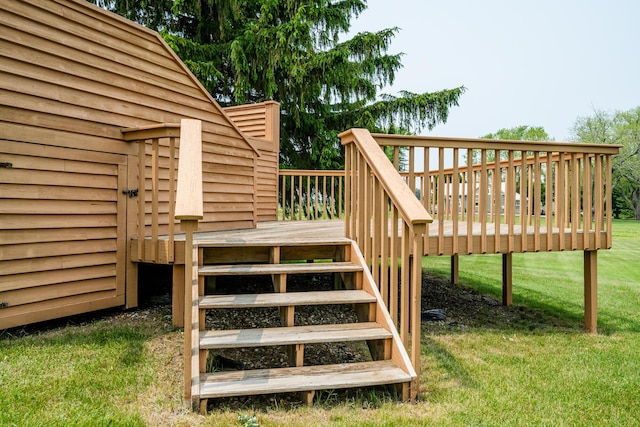 10001 Date Rd, Baroda, MI 49101 - deck featuring a yard