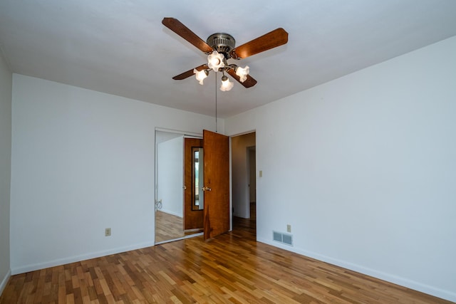 10001 Date Rd, Baroda, MI 49101 - unfurnished room featuring a ceiling fan and wood finished floors