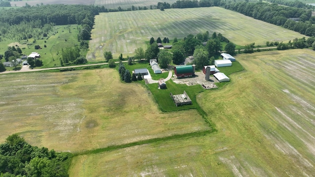 2523 E Wildcat, Saint Johns, MI 48879 - aerial view of property's location with rural landscape and farmland