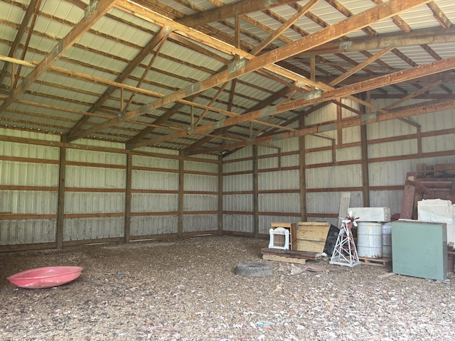 2523 E Wildcat, Saint Johns, MI 48879 - garage featuring metal wall