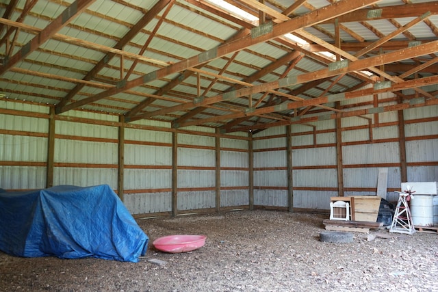 2523 E Wildcat, Saint Johns, MI 48879 - garage featuring metal wall