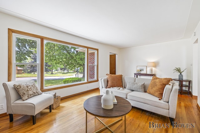 1665 7th St NW, Grand Rapids, MI 49504 - living area featuring light wood-style flooring and baseboards