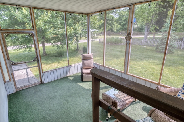 8182 Hardy Dr, Newaygo, MI 49337 - sunroom / solarium featuring view of scattered trees