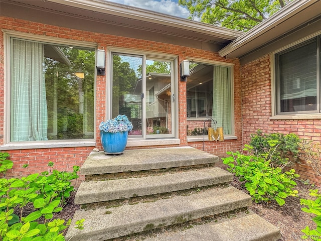 5259 Echo Rd, Bloomfield, MI 48302 - view of exterior entry featuring brick siding