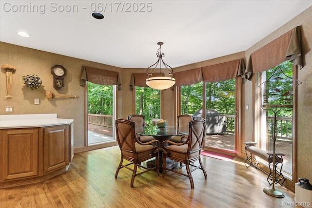2020 Pine Hollow Trl, Brighton, MI 48114 - dining area featuring light wood-style floors