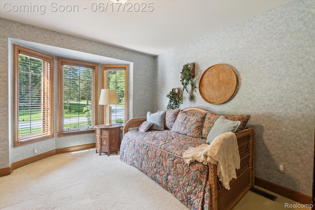2020 Pine Hollow Trl, Brighton, MI 48114 - carpeted living area featuring baseboards