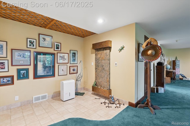2020 Pine Hollow Trl, Brighton, MI 48114 - unfurnished room featuring tile patterned flooring and recessed lighting