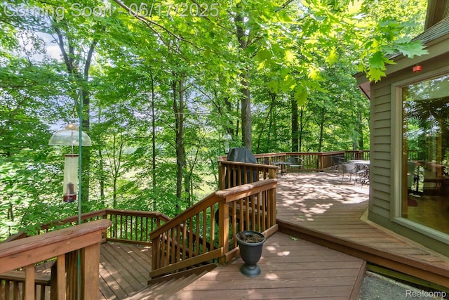 2020 Pine Hollow Trl, Brighton, MI 48114 - view of wooden terrace