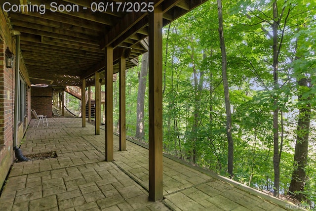 2020 Pine Hollow Trl, Brighton, MI 48114 - view of patio / terrace with stairway
