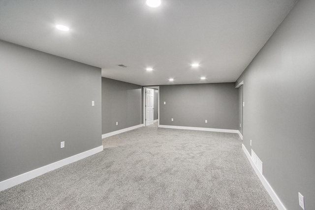 6737 Cypress St, Portage, MI 49024 - finished basement featuring recessed lighting and carpet