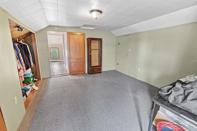 490 W Wilder Rd, Auburn, MI 48611 - carpeted bedroom with lofted ceiling and a closet