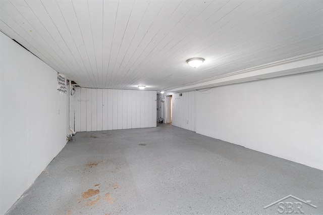 1601 S Monroe St, Bay City, MI 48708 - finished below grade area featuring wood ceiling