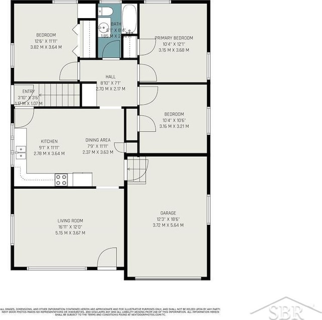 1601 S Monroe St, Bay City, MI 48708 - view of property floor plan