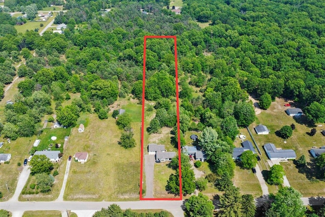 1178 Drent Rd, Muskegon, MI 49442 - view of property location featuring a forest and property parcel outlined