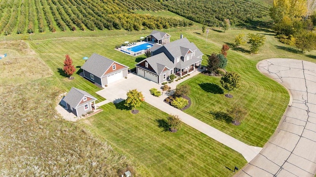 2753 Colton Dr, Berrien Springs, MI 49103 - aerial view of sparsely populated area with a pool area