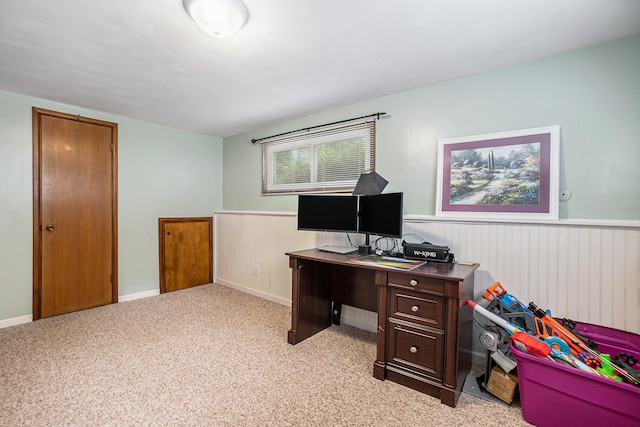 3923 Perry Ave SW, Wyoming, MI 49519 - office space featuring a wainscoted wall and light carpet