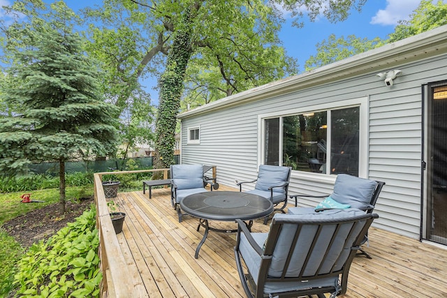 3923 Perry Ave SW, Wyoming, MI 49519 - view of wooden deck
