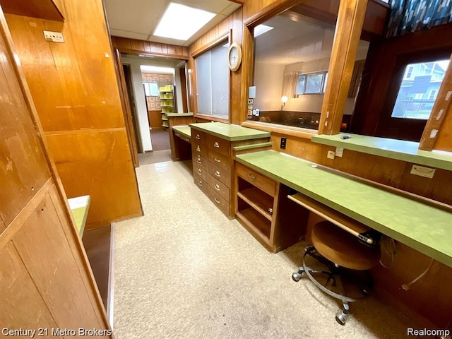 106 N Marquette St, Durand, MI 48429 - bathroom with wood walls