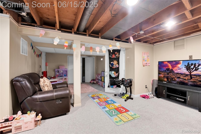 22086 Hillcrest Ct, Woodhaven, MI 48183 - finished below grade area with carpet