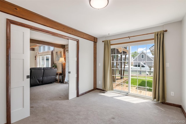 35772 Bal Clair St, New Baltimore, MI 48047 - spare room featuring carpet flooring and baseboards