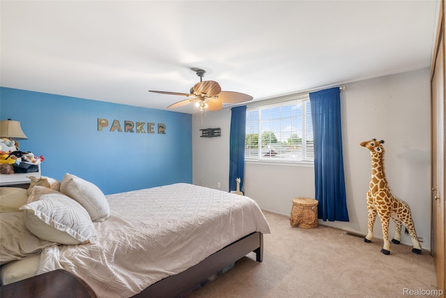 35772 Bal Clair St, New Baltimore, MI 48047 - carpeted bedroom featuring a ceiling fan