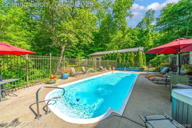 115 Audubon Dr, White Lake, MI 48383 - view of pool with a patio
