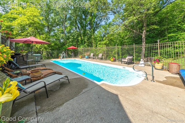 115 Audubon Dr, White Lake, MI 48383 - view of swimming pool with a patio