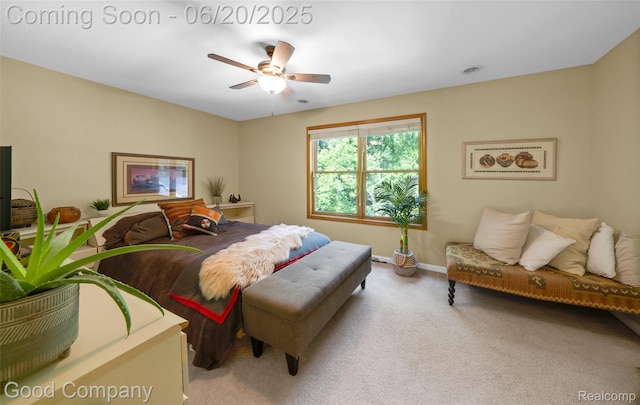 115 Audubon Dr, White Lake, MI 48383 - bedroom with carpet flooring and ceiling fan
