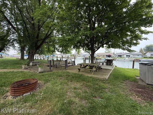 7275 Bluebill St, Clay, MI 48001 - view of grassy yard with a water view