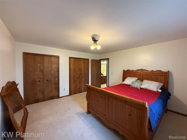 7275 Bluebill St, Clay, MI 48001 - bedroom with light carpet and two closets