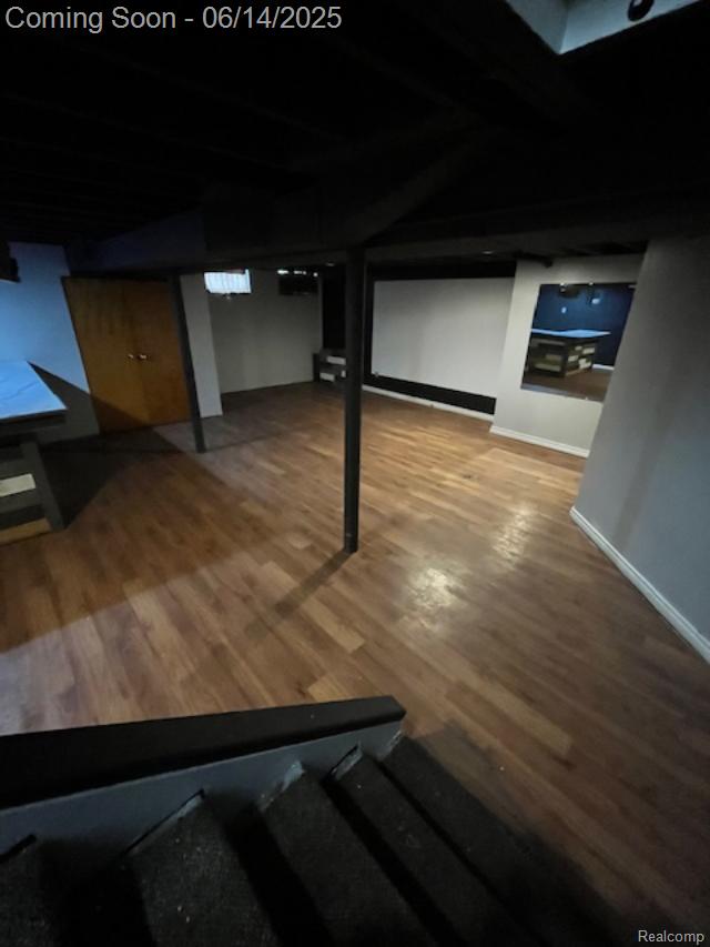 1435 Jeffrey Ln, Inkster, MI 48141 - finished basement with wood finished floors