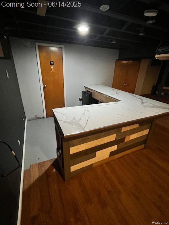 1435 Jeffrey Ln, Inkster, MI 48141 - finished basement with wood finished floors