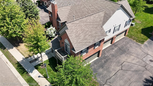 28498 Carlton Way Dr, Novi, MI 48377 - view from above of property