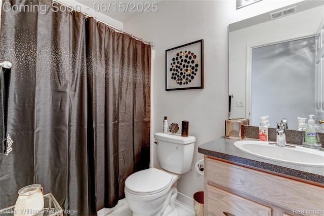 28498 Carlton Way Dr, Novi, MI 48377 - full bathroom with vanity, tile patterned flooring, and a shower with curtain