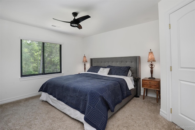 2584 Heights View Ct, Rochester, MI 48306 - carpeted bedroom with baseboards and a ceiling fan
