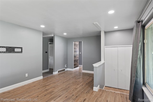 1330 Rahn St, Westland, MI 48186 - empty room with recessed lighting and light wood-type flooring