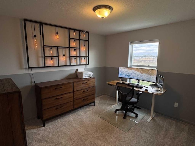 1131 Odell Farm Ln, Vicksburg, MI 49097 - office space featuring light colored carpet and a textured ceiling