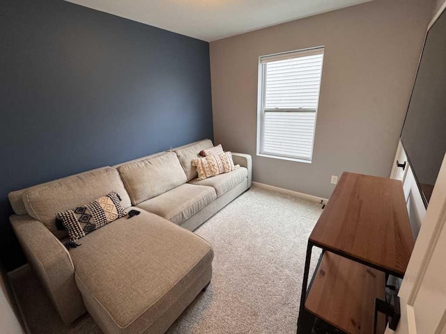 1131 Odell Farm Ln, Vicksburg, MI 49097 - carpeted living area featuring baseboards