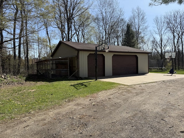 11199 Edgewood Rd, Bellevue, MI 49021 - view of detached garage