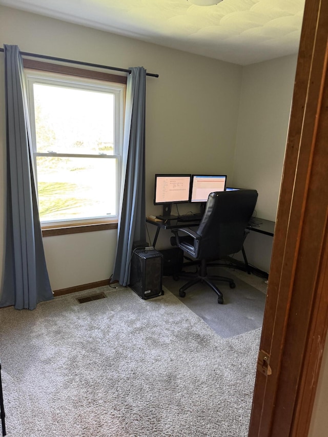 11199 Edgewood Rd, Bellevue, MI 49021 - carpeted home office with baseboards