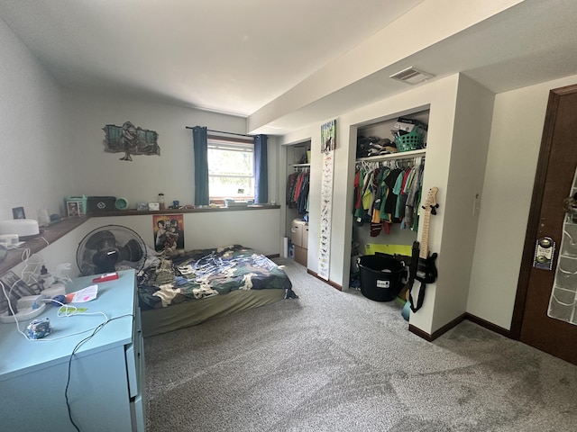 11199 Edgewood Rd, Bellevue, MI 49021 - carpeted bedroom with two closets