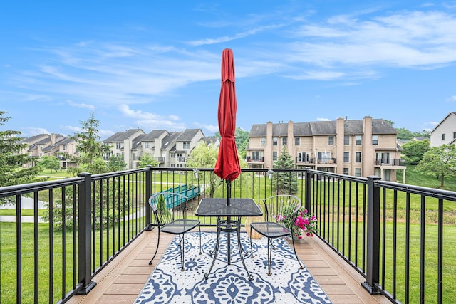 3395 Breckland Ct, Ann Arbor, MI 48108 - wooden terrace featuring a residential view and a yard