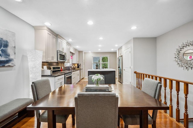3999 Ravina Ter, Saint Joseph, MI 49085 - dining space with recessed lighting and light wood-style flooring