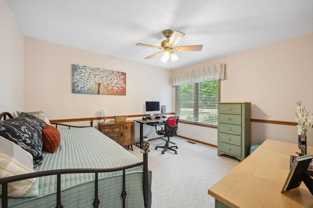3999 Ravina Ter, Saint Joseph, MI 49085 - office space with ceiling fan and light colored carpet
