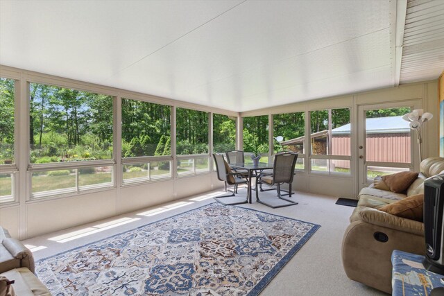 10343 N Walnut Ave, Bitely, MI 49309 - sunroom / solarium featuring outdoor dining space