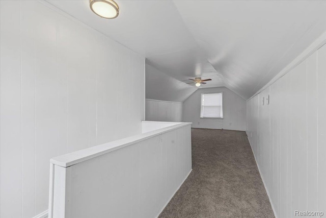 20401 Anglin St, Detroit, MI 48234 - bonus room featuring a ceiling fan, carpet flooring, and lofted ceiling